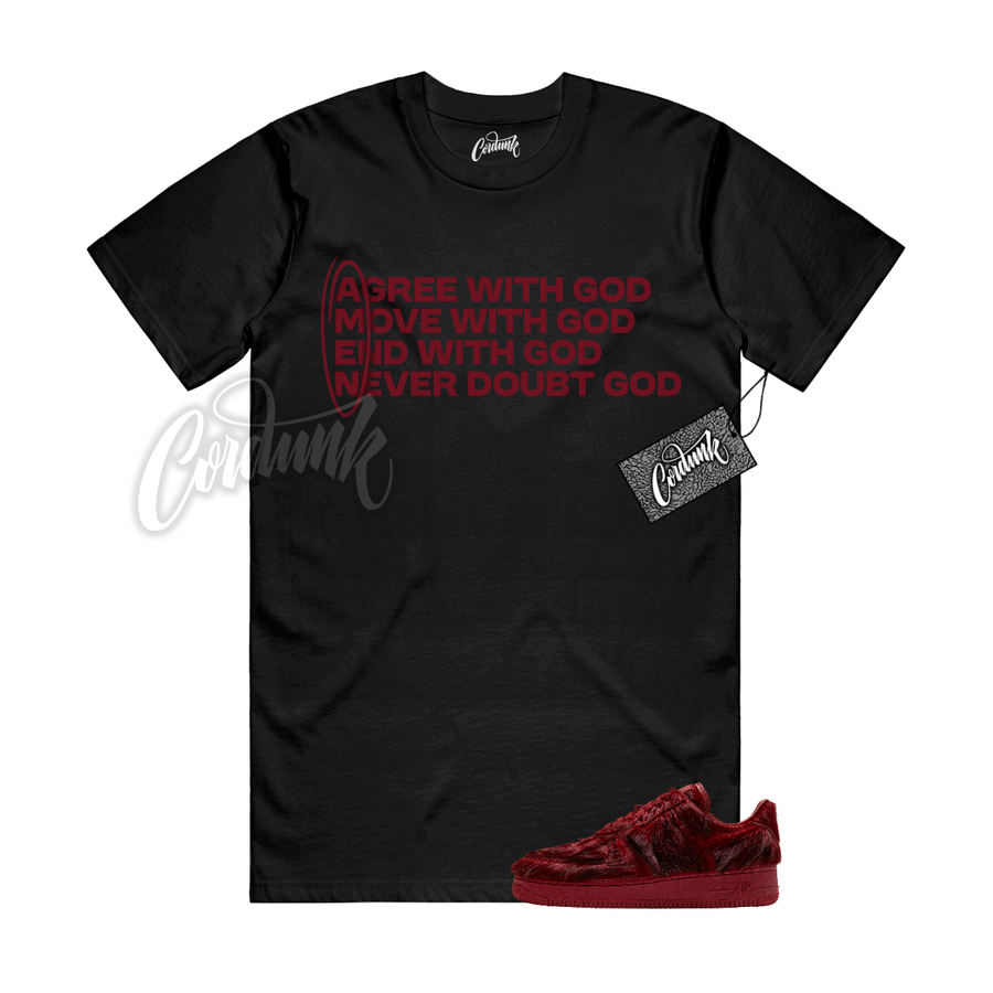 Nike Air Force 1 Pony Hair Team Red AMEN