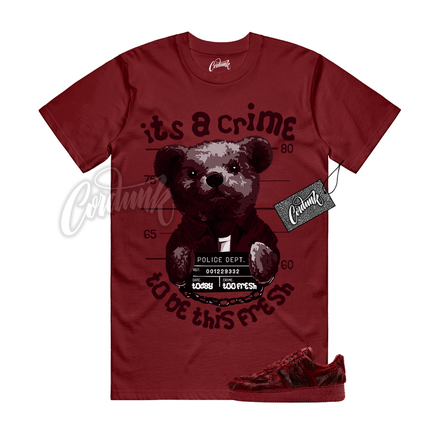 Nike Air Force 1 Pony Hair Team Red CRIME