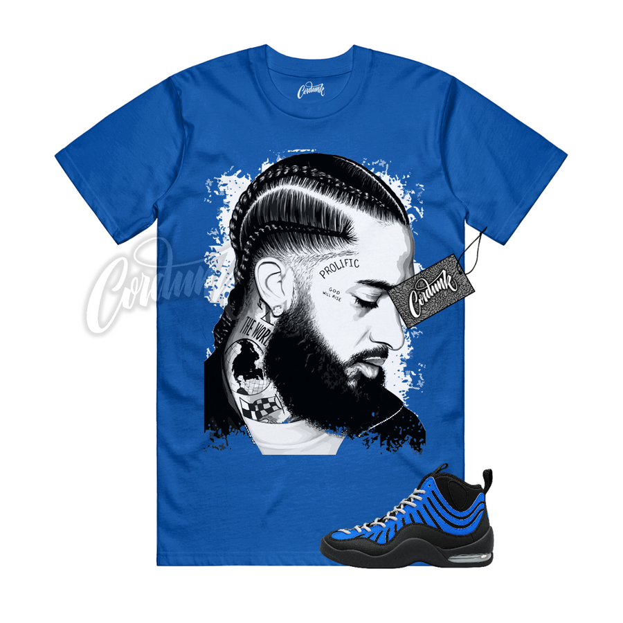 Nike Air Bakin Varsity Royal Matching Shirt
