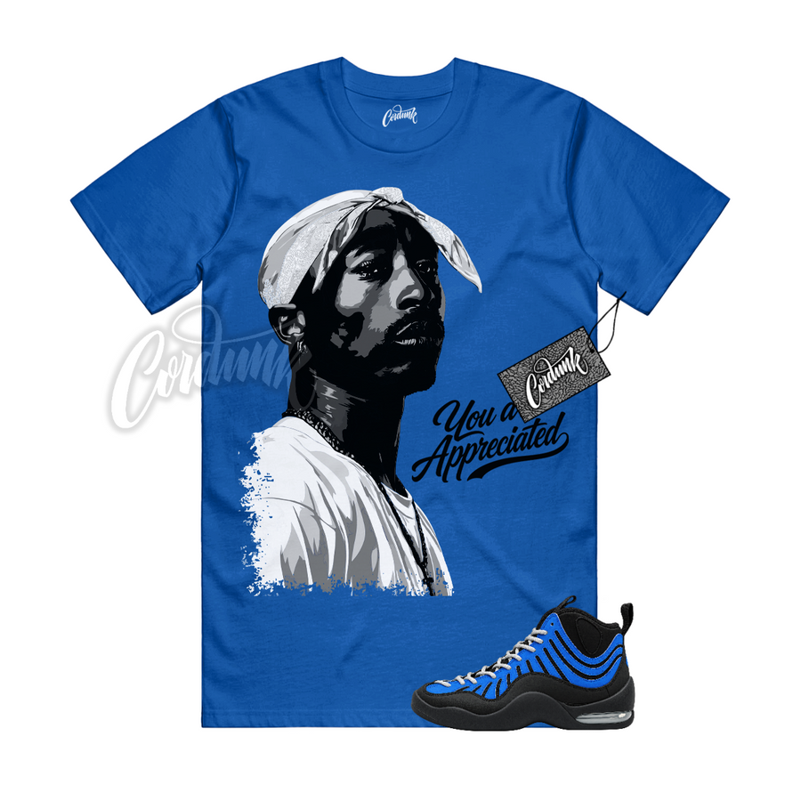 Nike Air Bakin Varsity Royal Matching Shirt