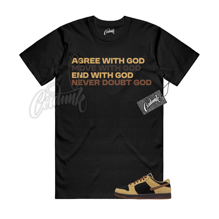 Nike Dunk Filbert Light Chocolate Matching Shirt