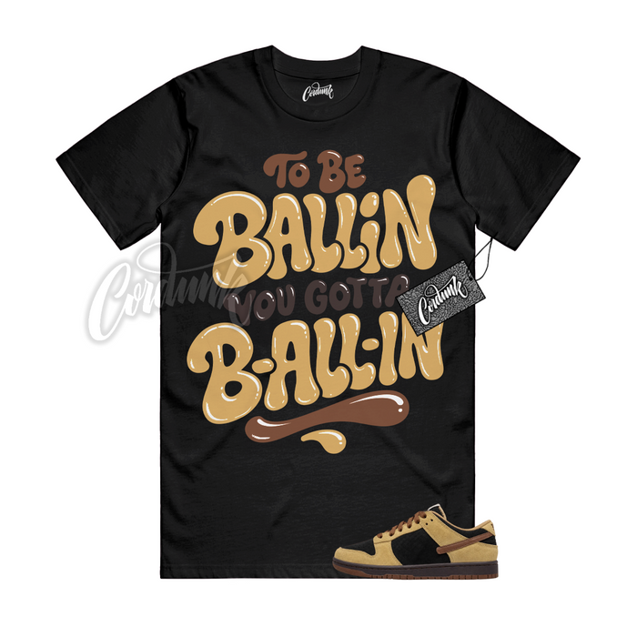 Nike Dunk Filbert Light Chocolate Matching Shirt