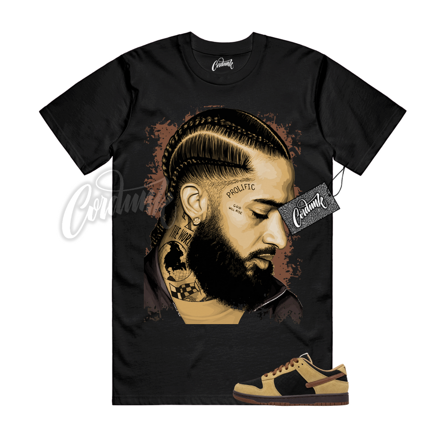 Nike Dunk Filbert Light Chocolate Matching Shirt