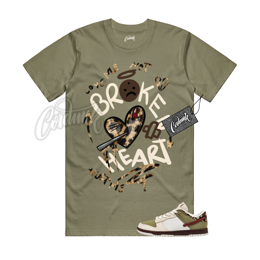 Nike Dunk Leopard Khaki Matching Shirt
