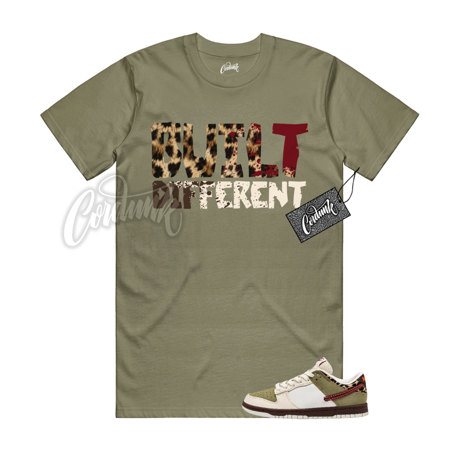 Nike Dunk Leopard Khaki Matching Shirt