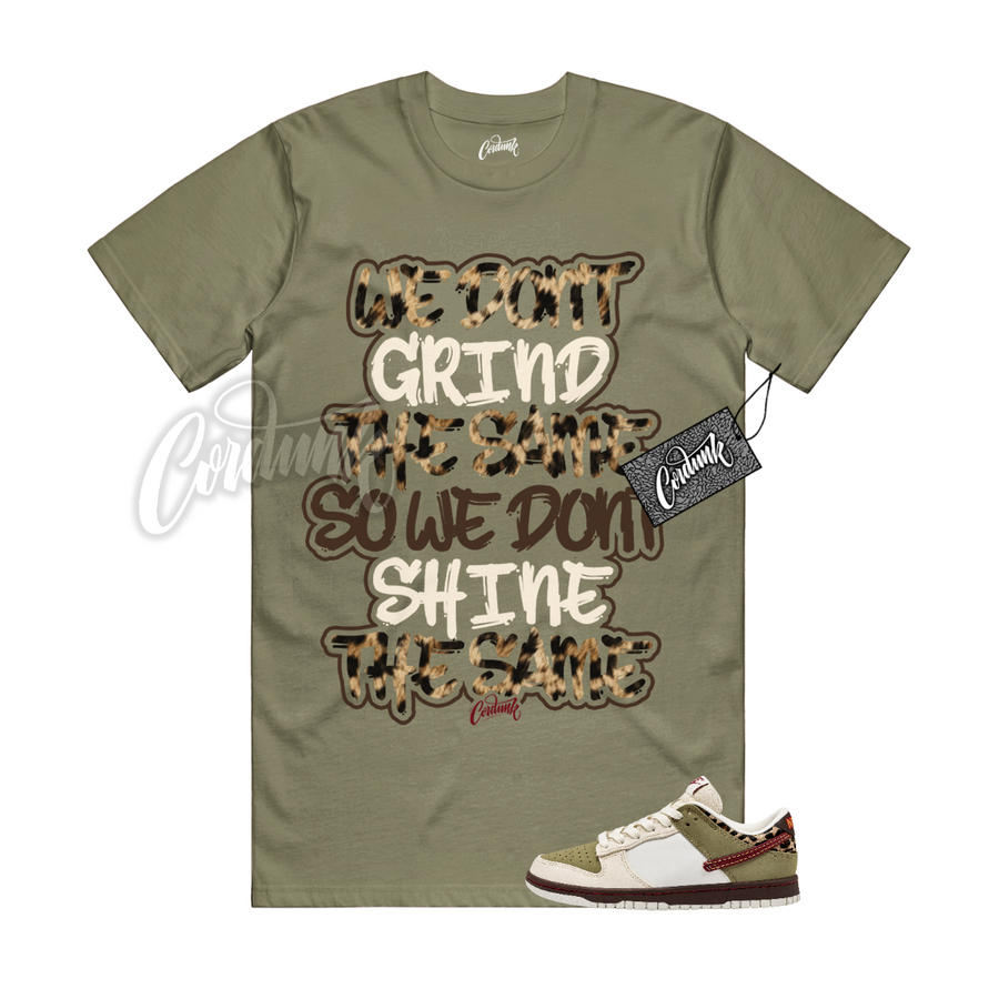 Nike Dunk Leopard Khaki Matching Shirt