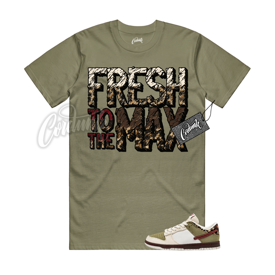 Nike Dunk Leopard Khaki Matching Shirt