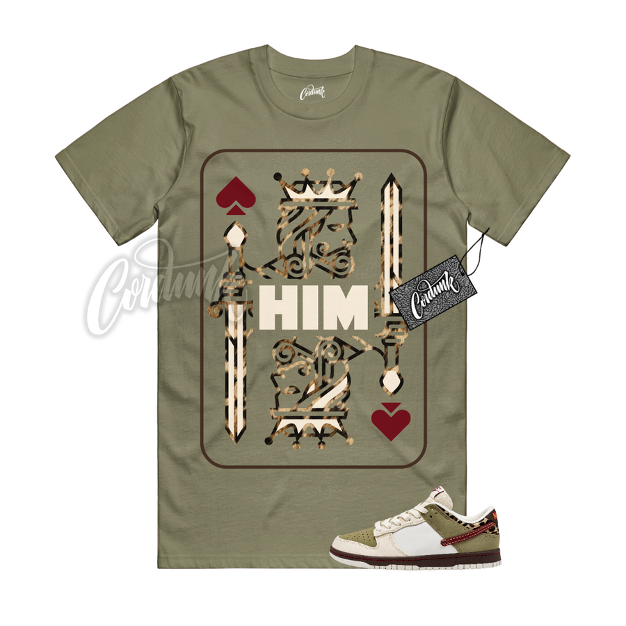 Nike Dunk Leopard Khaki Matching Shirt