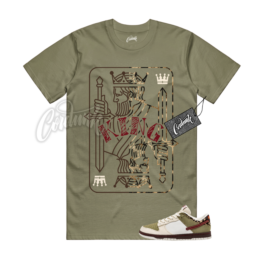 Nike Dunk Leopard Khaki Matching Shirt