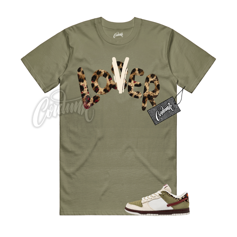 Nike Dunk Leopard Khaki Matching Shirt