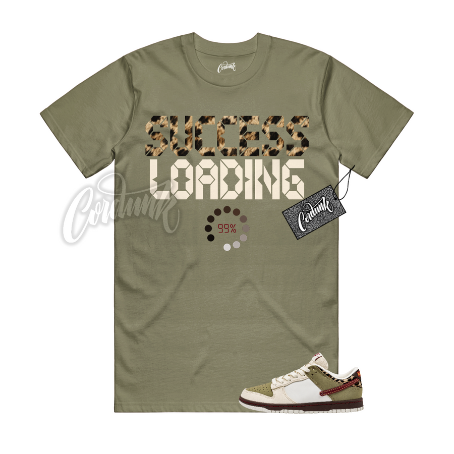 Nike Dunk Leopard Khaki Matching Shirt