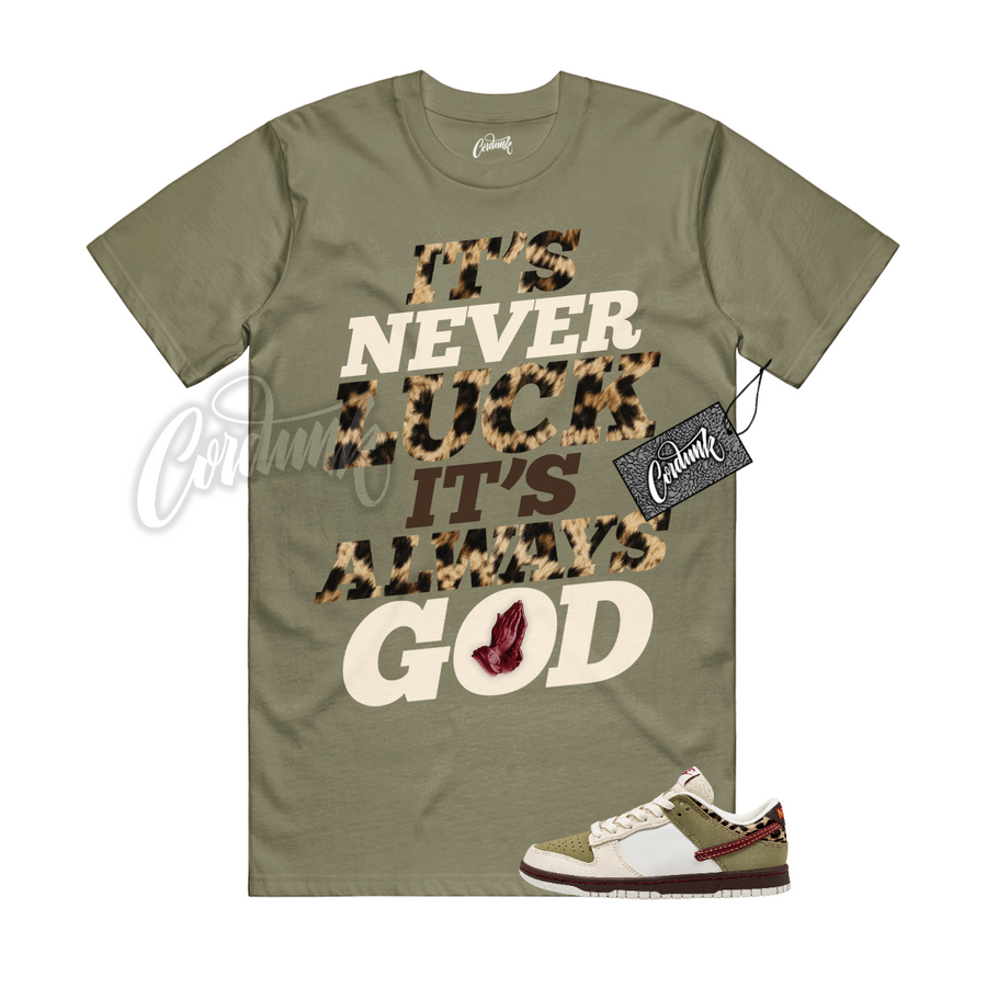 Nike Dunk Leopard Khaki Matching Shirt