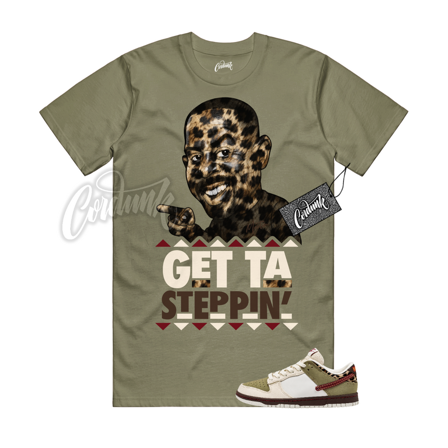 Nike Dunk Leopard Khaki Matching Shirt