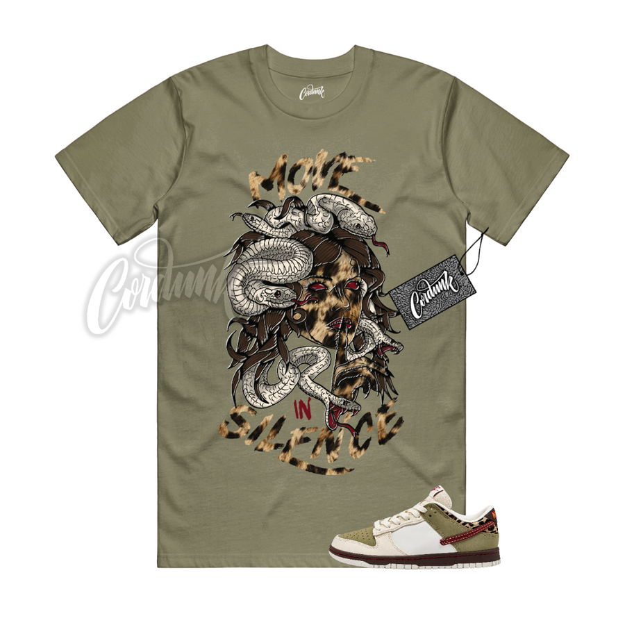 Nike Dunk Leopard Khaki Matching Shirt