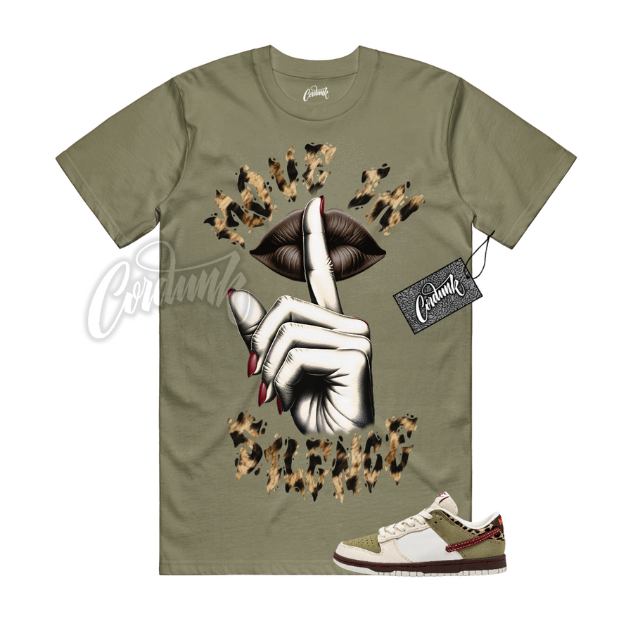 Nike Dunk Leopard Khaki Matching Shirt