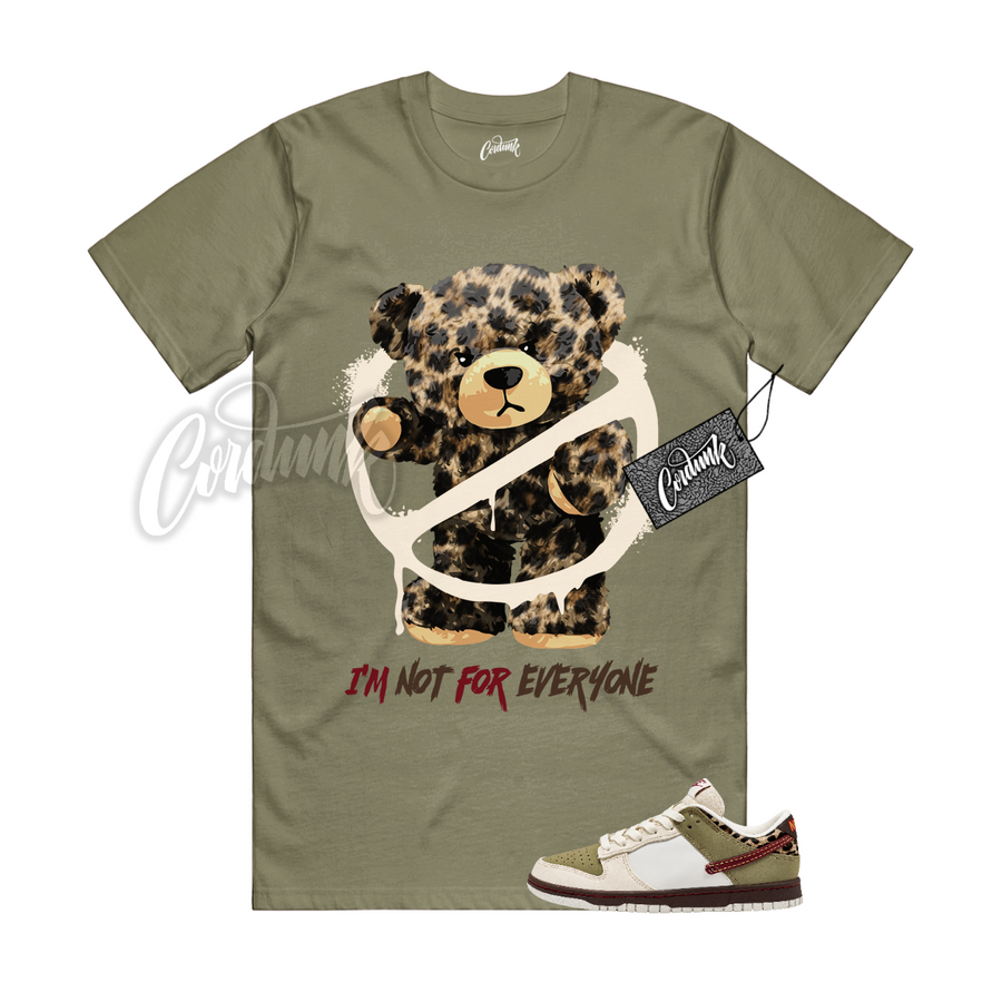 Nike Dunk Leopard Khaki Matching Shirt