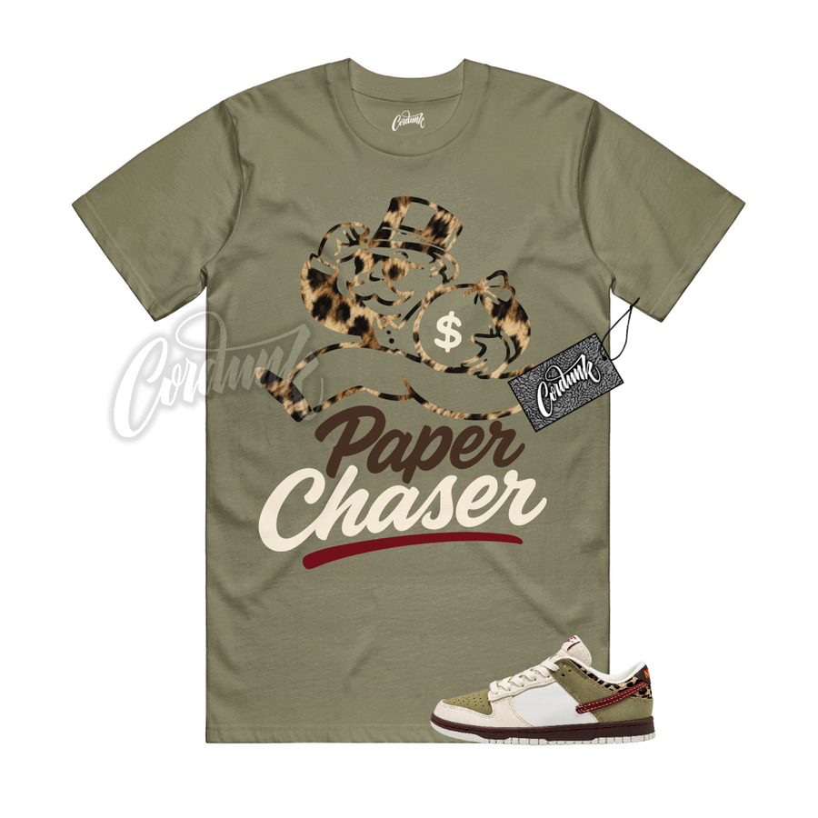 Nike Dunk Leopard Khaki Matching Shirt