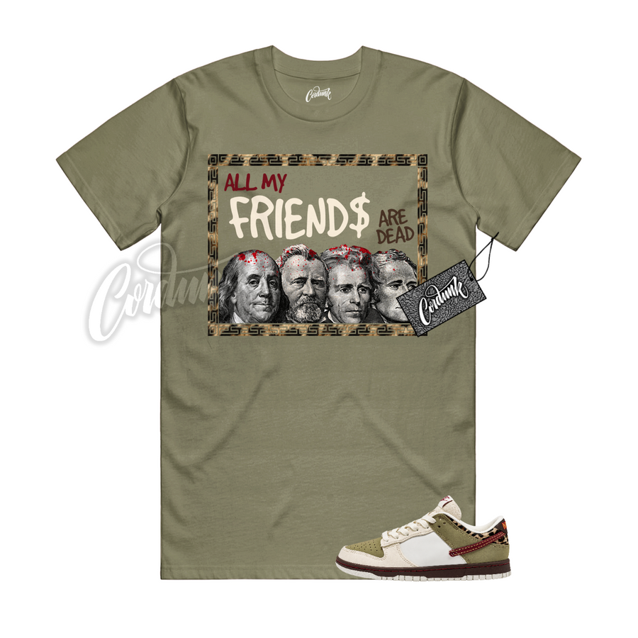 Nike Dunk Leopard Khaki Matching Shirt