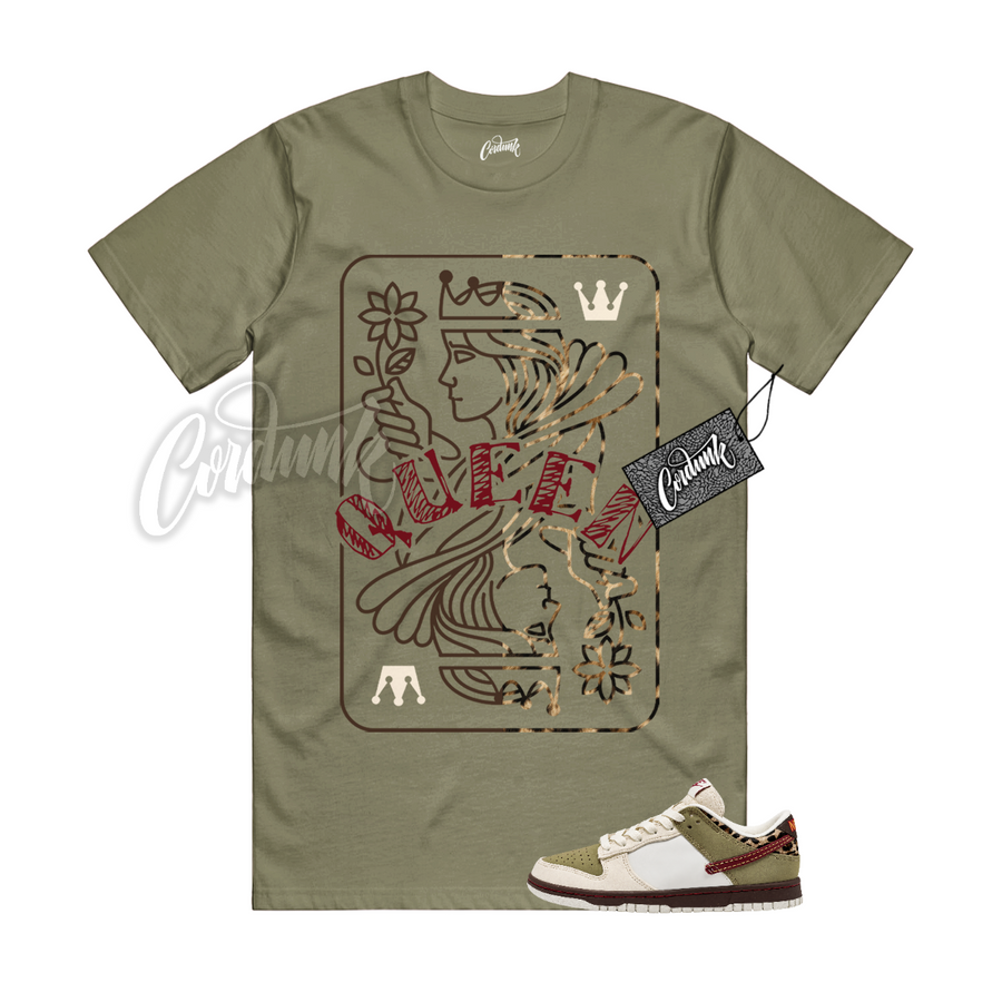 Nike Dunk Leopard Khaki Matching Shirt