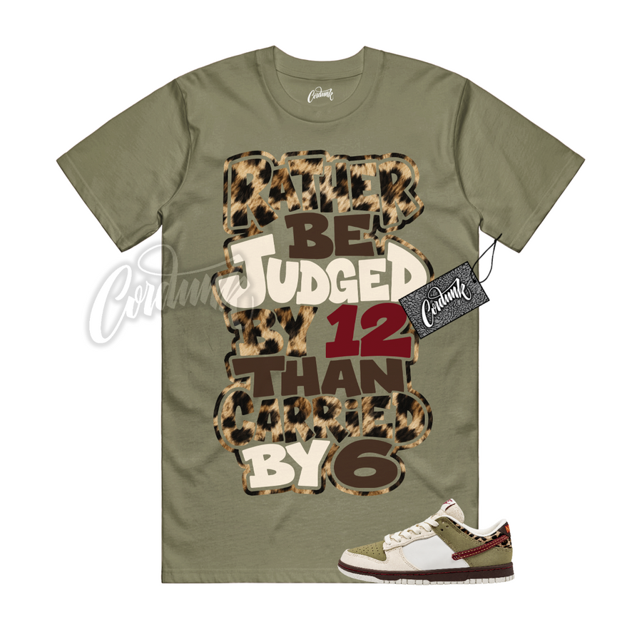 Nike Dunk Leopard Khaki Matching Shirt