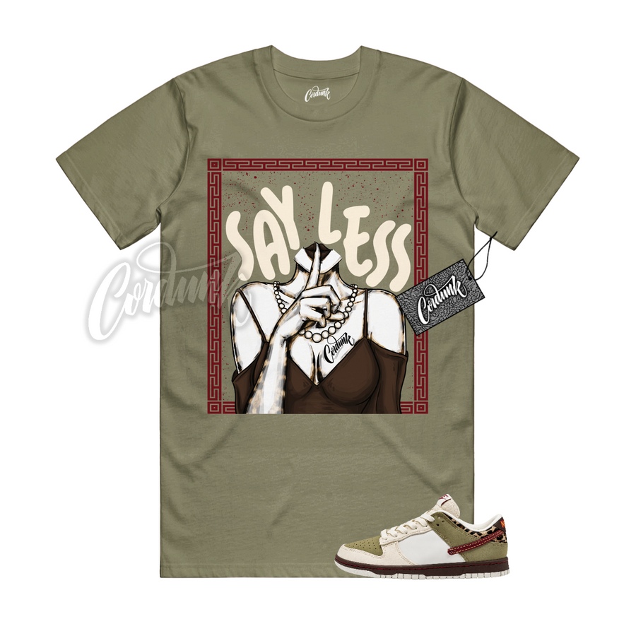 Nike Dunk Leopard Khaki Matching Shirt