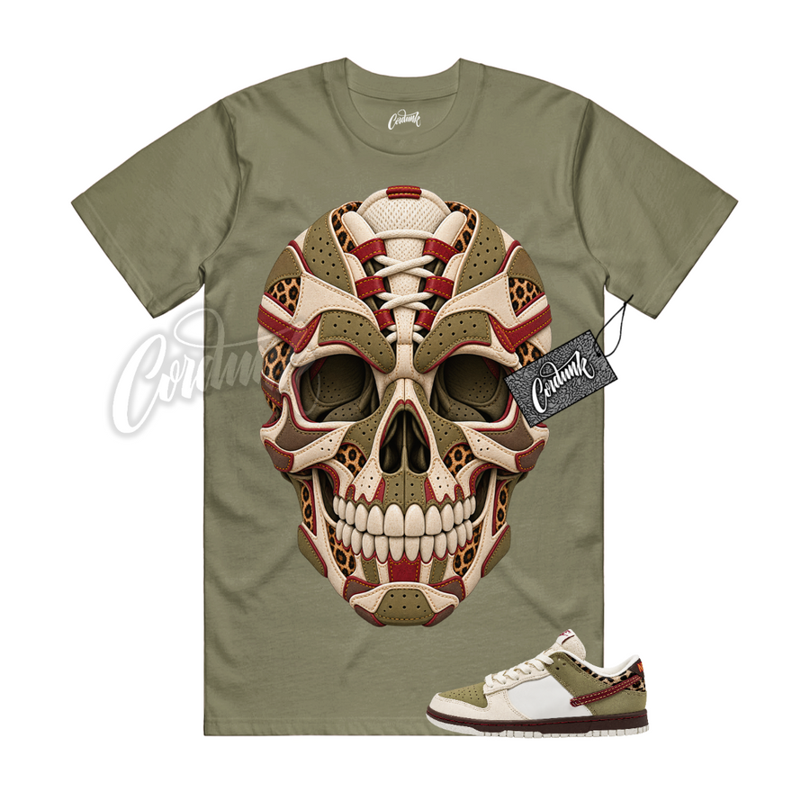 Nike Dunk Leopard Khaki Matching Shirt