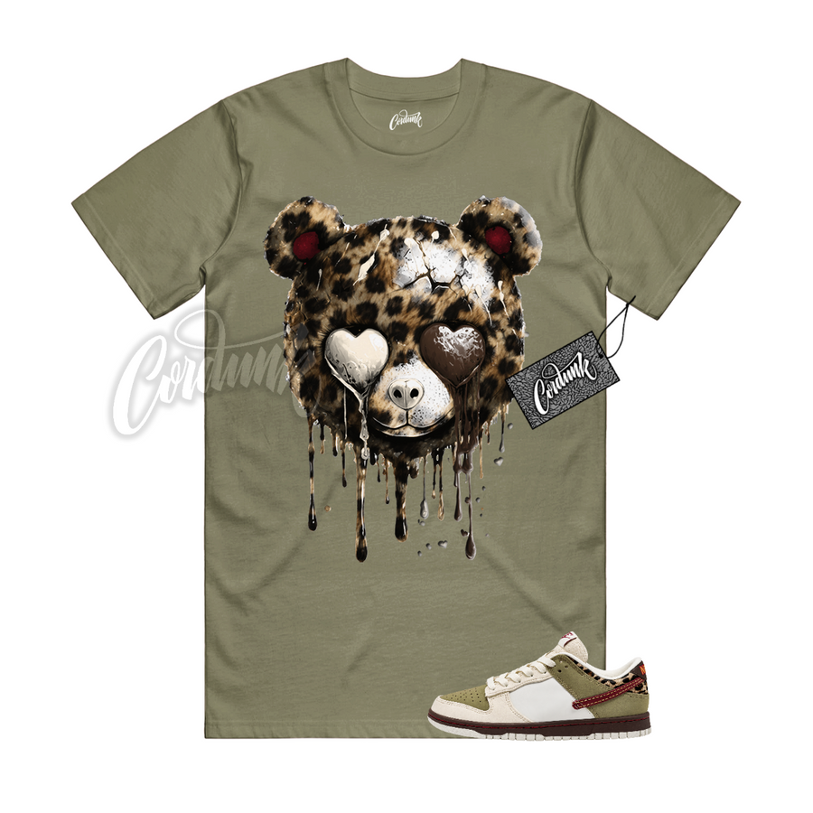 Nike Dunk Leopard Khaki Matching Shirt