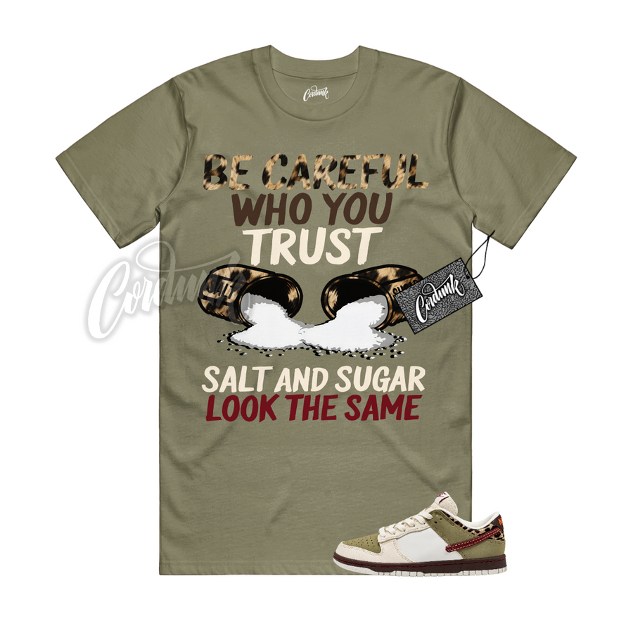 Nike Dunk Leopard Khaki Matching Shirt