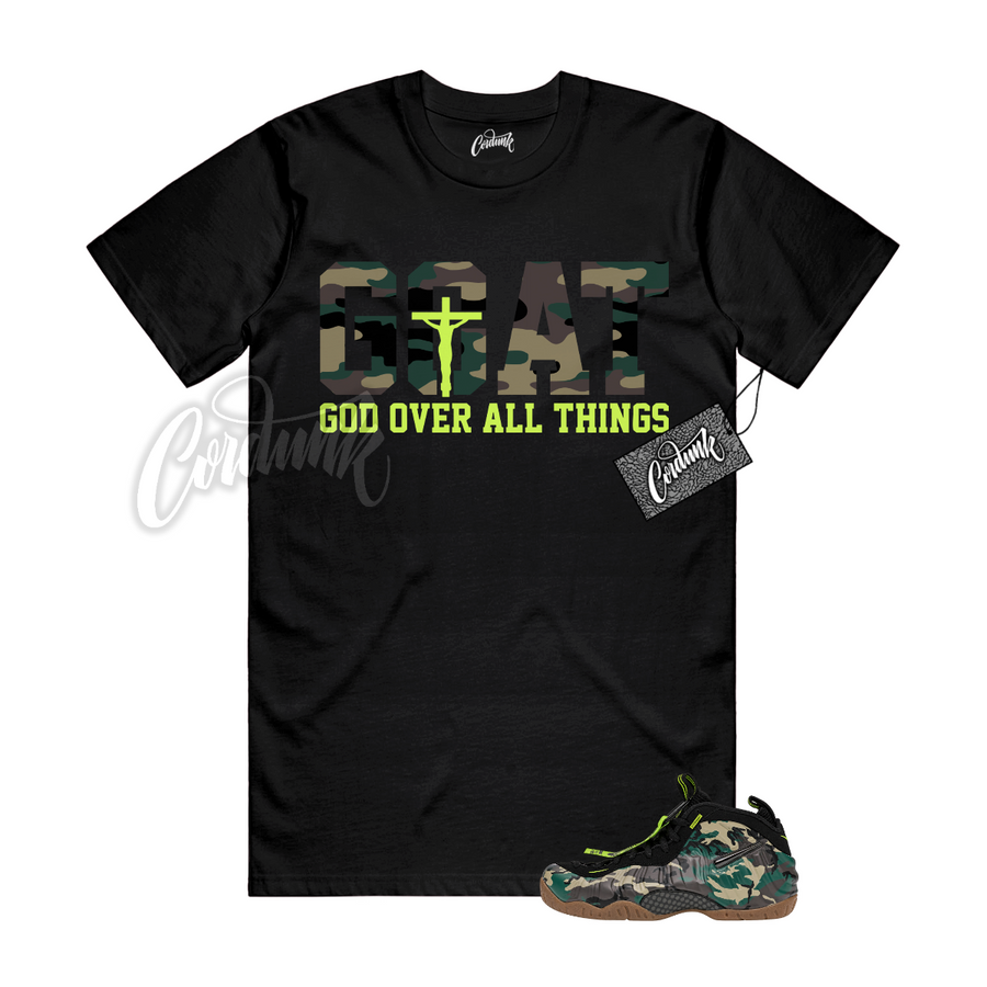 Foamposite Army Camo GOAT