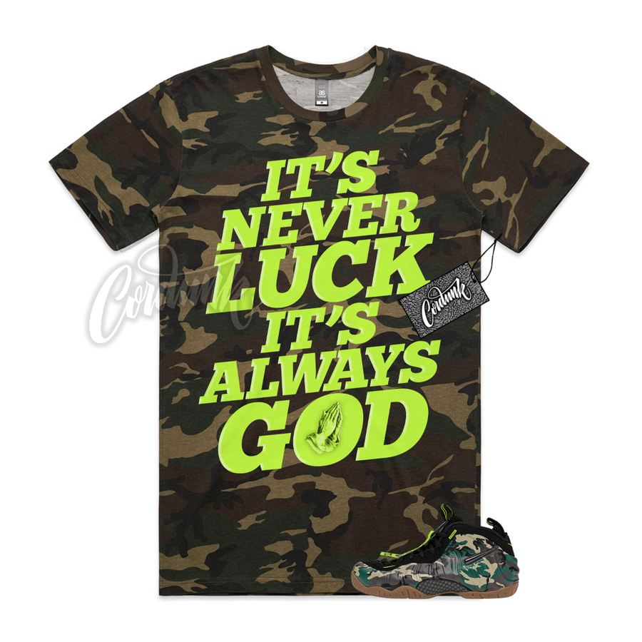 Foamposite Army Camo LUCK