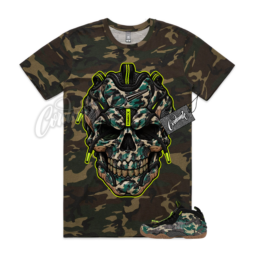 Foamposite Army Camo SKULL