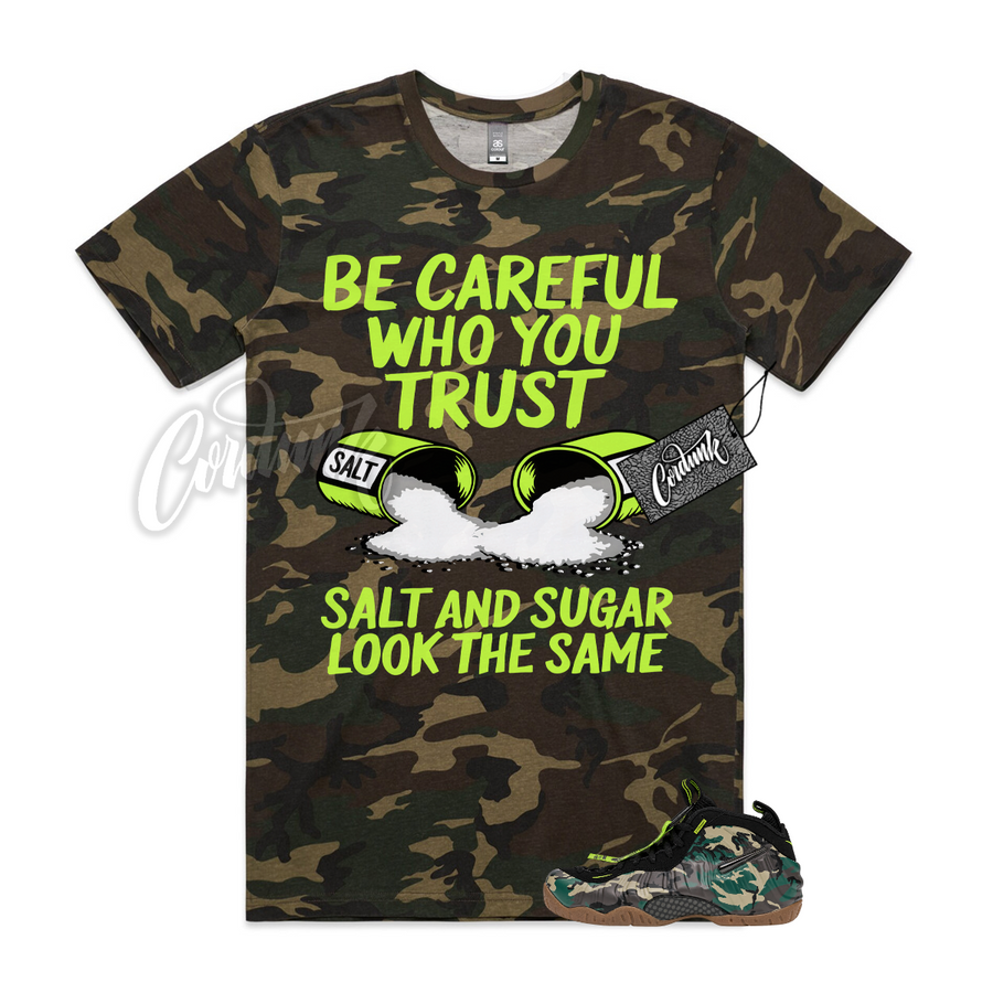Foamposite Army Camo SUGAR